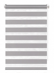 Рулонная штора зебра FixLine BASE 80 см, серый