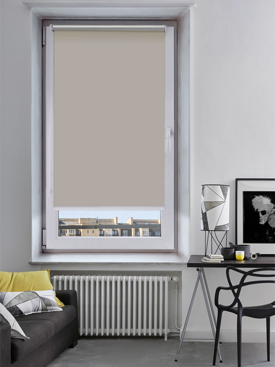 Рулонная штора THERMO Black-Out 70 см, бежевый