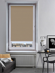 Рулонная штора THERMO Black-Out 80 см, св. коричневый