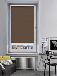 Рулонная штора THERMO Black-Out 60 см, т. коричневый
