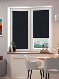 Рулонная штора FixLine BASIC Black-Out 70 см, черный