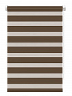 Рулонная штора зебра FixLine BASE 80 см, коричневый