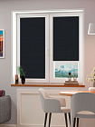 Рулонная штора FixLine BASIC Black-Out 75 см, черный