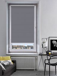 Рулонная штора THERMO Black-Out 80 см, т. серый